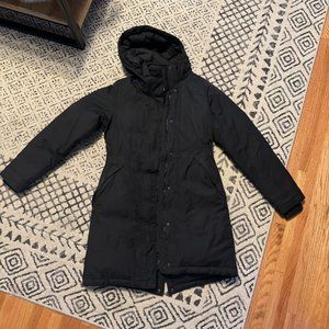 Women's North Face Arctic Parka Black, Size Small